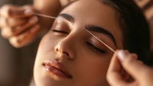 Eyebrow threading service